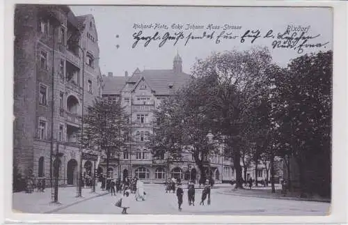38108 Ak Rixdorf Richard Platz Ecke Johann Huss Strasse 1907