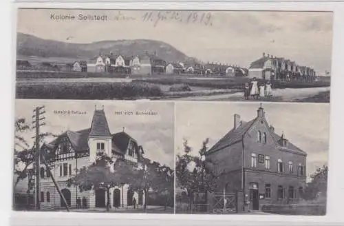 29604 Mehrbild Ak Kolonie Sollstedt Geschäftshaus usw. 1919