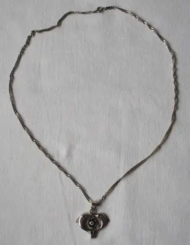 elegante 925er Sterling Silber Halskette mit Nazar-Amulett Fische (109752)