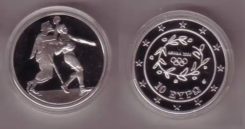 10 Euro Silber Münze Griechenland Olympiade Handball 2004 PP (107551)