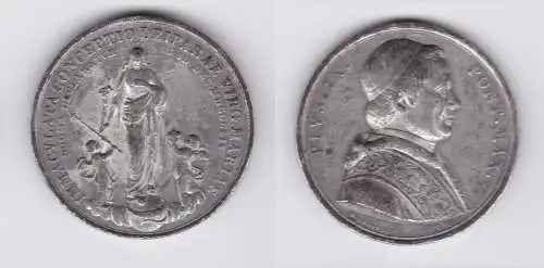Medaille Pius IX Pont Max Immaculta Conceptio Deiparae Virg Mariae 1854 (138850)