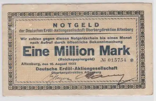 Banknote 1 Million Mark Notgeld Oberbergdirektion Altenburg 1923 (119658)