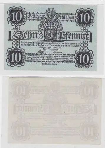 10 Pfennig Banknote Notgeld Stadt Eisleben 1.Juni 1917 (109041)