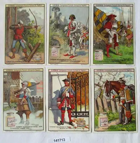 Liebigbilder Serie Nr. 474 Soldaten verschiedener Zeiten 1900 (7/141713)