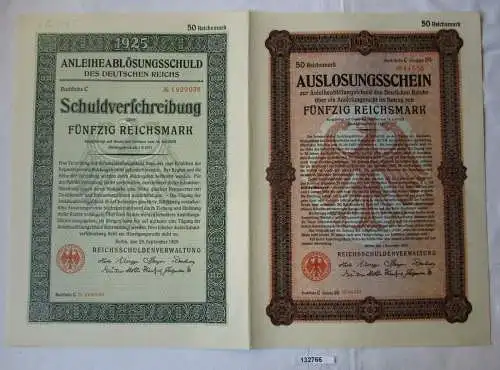 25 Mark Aktie Reichsschuldenverwaltung Berlin 25.September 1925 (132766)
