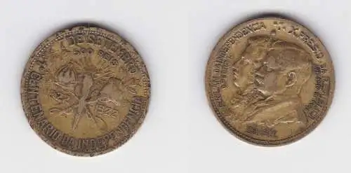 500 Reis Messing Münze Brasilien 100 Jahre Unabhängigkeit Brasilien 1922(131376)