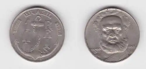 100 Reis Kupfer Nickel Münze Brasilien 1937 Taman Dare, Anker (139129)
