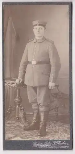 21852 Kabinett Foto Oberplanitz Soldat um 1915