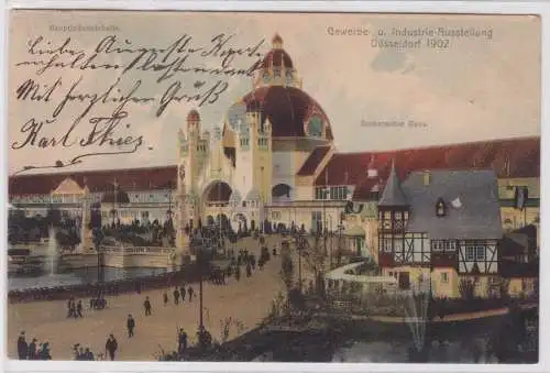 901718 Ak Gewerbe- u. Industrie-Ausstellung Düsseldorf 1902 - Bacharacher Haus