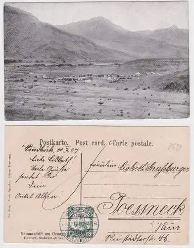 901331 Ak Ramansdrift Deutsch Süd-Westafrika Namibia Stempel Windhuk 1907