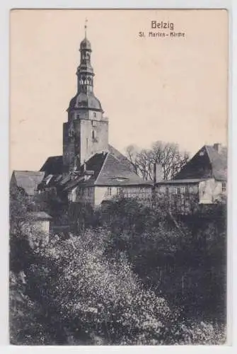99511 Feldpost AK Belzig - St. Marien-Kirche 1917