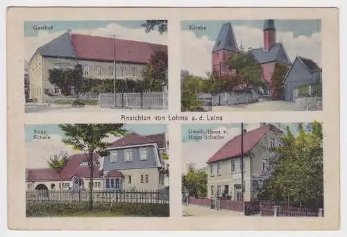 97309 Mehrbild Ak Ansichten von Lohma an der Leina Gasthof usw. 1942