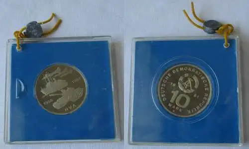 DDR Gedenk Münze 10 Mark 25 Jahre Nationale Volksarmee NVA 1981 PP (153077)