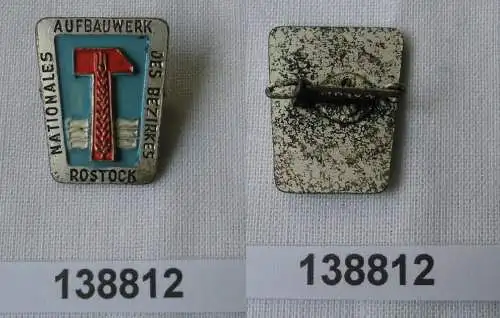 DDR NAW Nationales Aufbauwerk Bezirk Rostock Silber Aufbaunadel (138812)