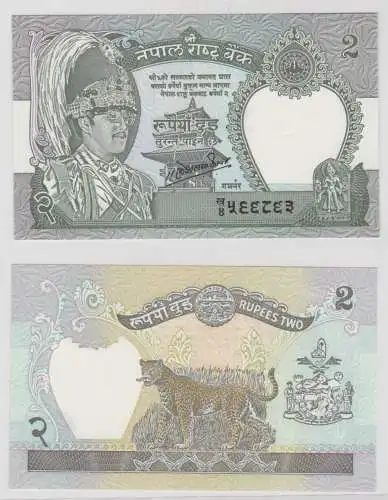 2 Rupie Banknote Nepal (1981-) bankfrisch UNC Pick 29 (131770)