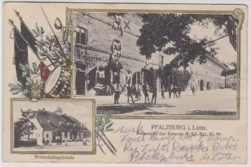 99452 AK Pfalzburg - Kaserne Infanterie Regiment Nr. 99, Wirtschaftsgebäude 1917