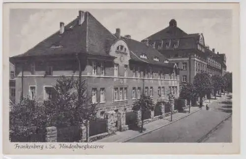 40451 Ak Frankenberg in Sachsen Hindenburgkaserne um 1940