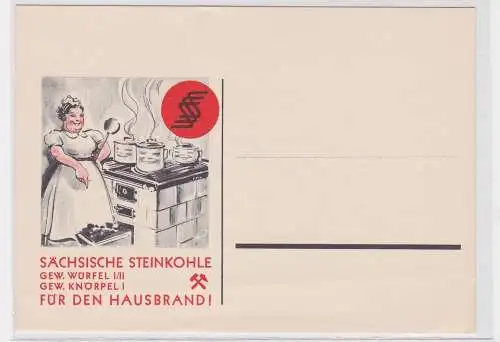 87633 Reklame Ak Sächsischer Zechen Koks um 1930