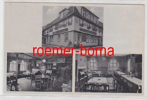 78159 Mehrbild Ak Gasthaus zur Linde Eisenberg i. Thür. 1943