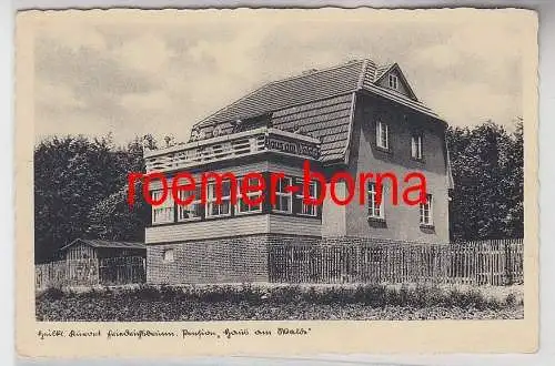 77364 Ak Heilklimat. Kurort Friedrichsbrunn Pension "Haus am Wald" um 1940