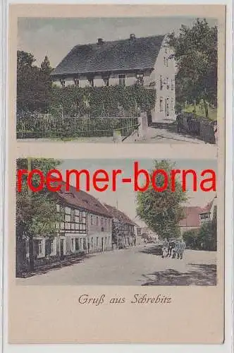 76212 Mehrbild Ak Gruß aus Schrebitz Ortsansichten um 1920