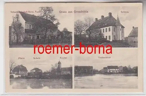 76114 Mehrbild Ak Gruss aus Grossböhla Schankwirtschaft Herm. Funke usw. um 1920
