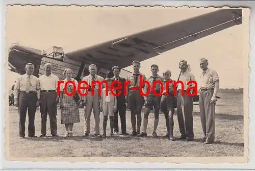 76854 Foto Ak Flugzeug Hansa Flugdienst um 1925