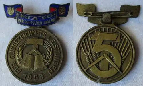 DDR Medaille FDJ 5.Berufswettbewerb der deutschen Jugend 1953 (101939)