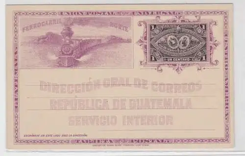 81629 seltene Ganzsachen Postkarte Guatemala 1 Centavo 1897