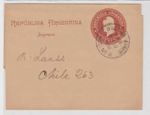 56593 seltene Ganzsachen Streifband Argentinien 1 Centavo 1899