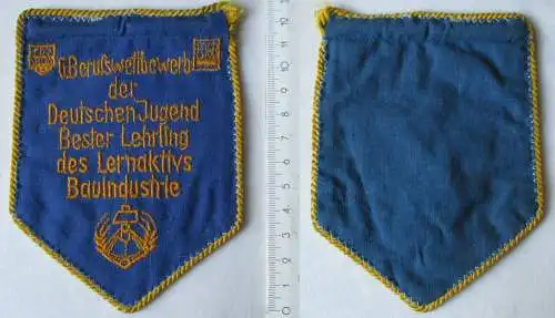 DDR Aufnäher Berufswettbewerb Bester Lehrling d. Lernaktivs Bauindustrie /105290