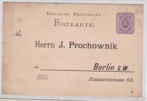 904349 Ganzsachen Postkarte Zudruck J. Prochownik Berlin