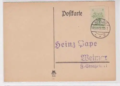 906515 Brief Lokalausgabe Apolda Mi 1 Heinz Pape Weimar Briefmarken Juli 1945