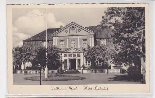 903957 Ak Lübtheen in Mecklenburg Hotel Lindenhof um 1940