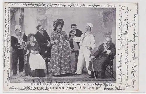 902070 Ak Leipzig Schauspieler Oskar Bergens humoristische Sänger "Elite" 1903