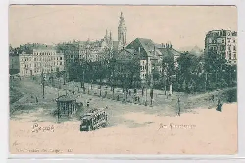 905764 Ak Leipzig Am Fleischerplatz  1899
