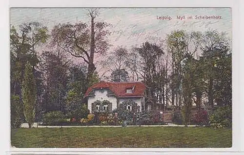 906925 Ak Leipzig Idyll im Scheibenholz 1908