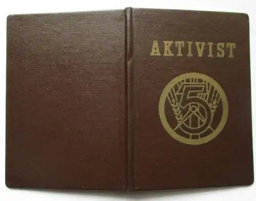 Ehrentitel Aktivist Urkundenbuch 1954 VEB Braunkohlenwerk Regis (158172)