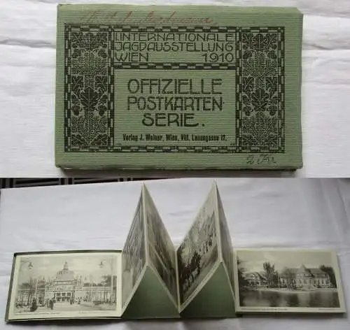 74907 Ansichtskarten-Leporello I. internationale Jagsausstellung Wien 1910