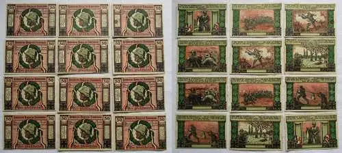 12 Banknoten Notgeld Stadt Görlitz Bund der Frontsoldaten 1.5.1922 (108882)