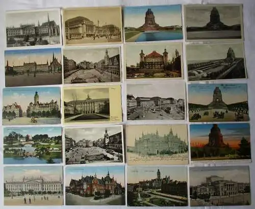 110 schöne Ansichtskarten und Briefe Leipzig 1910 bis 1956 (166646)