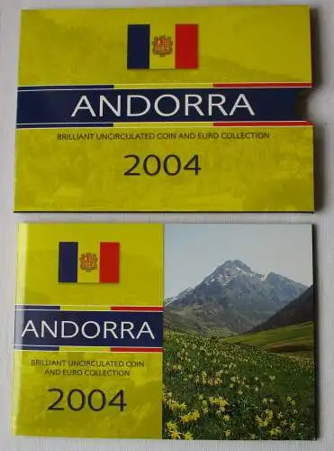 KMS Kursmünzensatz Andorra 2004 + 2x 1 Euro Irland Niederlande (142872)