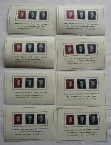 8 x DDR Briefmarken Block 15 (Buchenwald) postfrisch (126422)