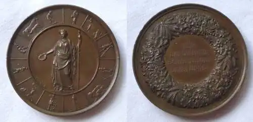 Alte Bronze Medaille für landwirtschaftliche Leistungen um 1900 (108904)