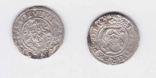1 Schilling Silber Münze Riga Sigismund III. 1587-1632, 1596 (124549)