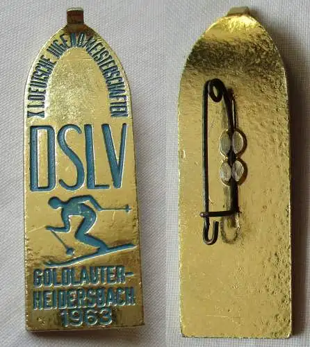 DDR Abzeichen XI. Dt. Jugendmeisterschaften Goldlauter-Heidersbach 1963 (141347)