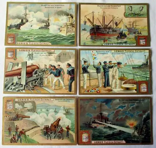 Liebigbilder Serie Nr. 523 Bilder aus dem Seemanöver Jahrgang 1902 (6/133066)
