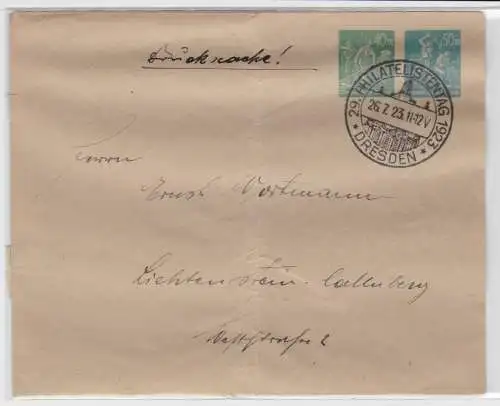 96392 Ganzsachenumschlag PU90 29.Deutscher Philatelistentag Dresden 1923