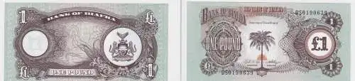 1 Pfund Banknote Biafra 1968-1969 bankfrisch UNC (129054)