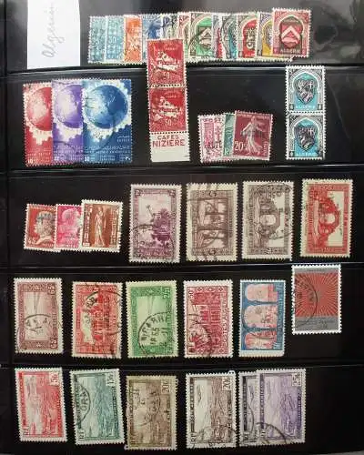 kleine Briefmarkensammlung mit 58 Briefmarken Algerien Algerie (140860)